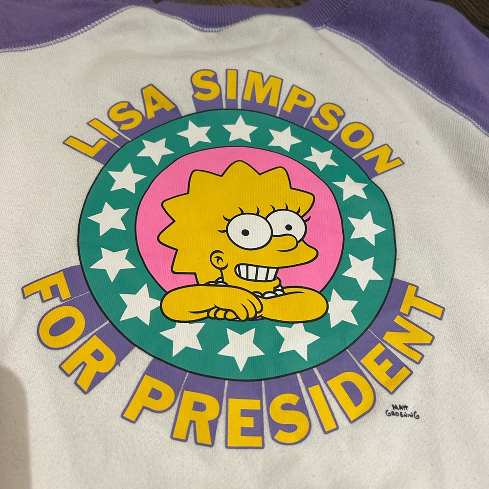 🦋Vans x Simpsons🦋Baseball Tee Style Raglan Graphic Sweatshirt